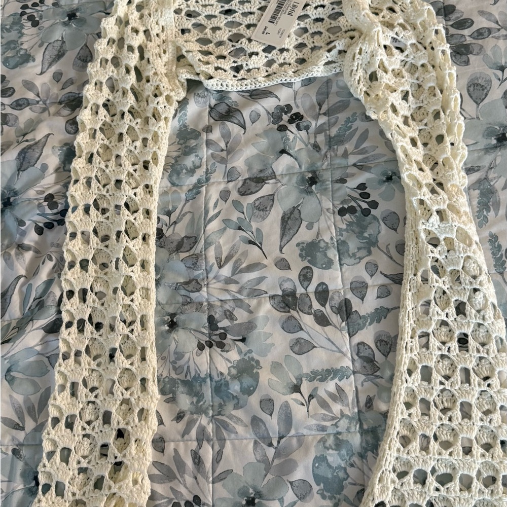 Cream Crochet Women's Scarf